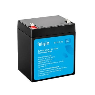 BATERIA SELADA ELGIN VRLA 12V 5AH PARA NOBREAK (EG 12-5 T2) - 82376