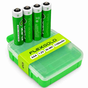 PILHA RECARREGAVEL FLEX GOLD AAA 1,2V 1100MAH C/4 - FX-RAAA4