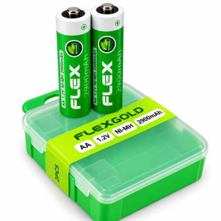 PILHA RECARREGAVEL FLEX GOLD AAA 1,2V 2900MAH C/2 - FX-RAA2