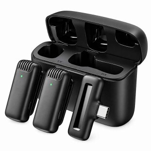 MICROFONE DE LAPELA XCELL BLUETOOTH C/2 MICROFONE TYPE-C PROFISSIONAL - XC-ML-04