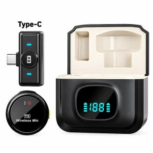 MICROFONE DE LAPELA XCELL BLUETOOTH C/1 MICROFONE TYPE-C PROFISIONAL - XC-ML-13