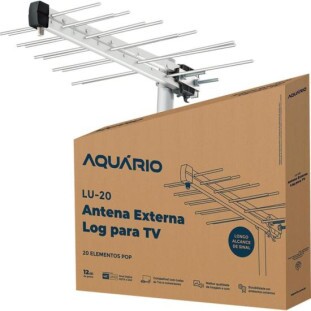 ANTENA UHF DIGITAL AQUARIO LOG EXTERNA 20 ELE POP 12DBI - LU-20
