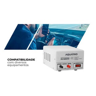 FONTE AQUARIO P/ BANCADA 12-13,8V 12A IDEAL P/ PX 127V - PS-13812110