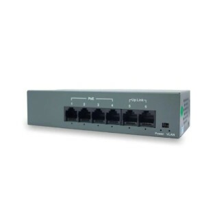 SWITCH HAIZ 4 PORTAS POE FAST + 2 UPLINK FAST - HZ-1006P-45W