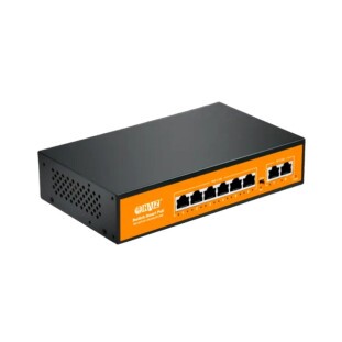 SWITCH HAIZ 6 PORTAS POE GIGABIT + 2 UPLINK GIGABIT - HZ-1008GB-POE