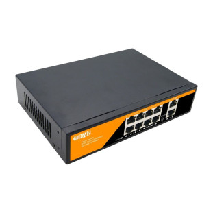 SWITCH HAIZ 8 PORTAS POE GIGABIT + 2 UPLINK GIGABIT - HZ-1010GB-POE