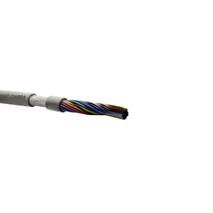 CABO MANGA MULTCABO COM MALHA (BLINDADO) 4 VIAS X 26AWG NA COR PALHA (100M) - 00542619