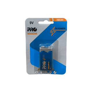 BATERIA ALCALINA 9V PROELETRONIC 6LR61 C/1 - PQBA-9V01 - FR