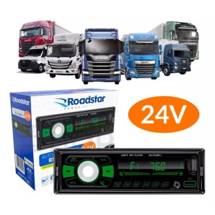 AUTO RADIO ROADSTAR FM 52W RMS 12V E 24V - RS2724BR PLUS