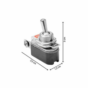 CHAVE ALAVANCA 2 POLOS ON/OFF 6A/125VAC - CHVS0005