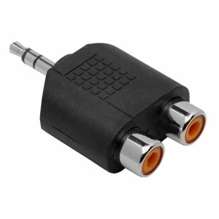 ADAPTADOR PLUG P2 STEREO X 2X JACK RCA - ADAP0017