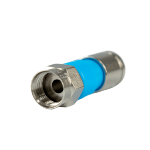 CONECTOR F RG59 PROELETRONIC DE COMPRESSAO PROFISSIONAL AZUL - CNF50010A