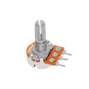 POTENCIOMETRO SIMPLES SEM CHAVE 100KB EIXO 20MM - POTM0008