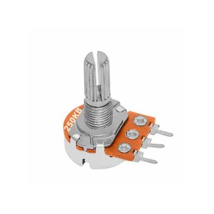 POTENCIOMETRO SIMPLES SEM CHAVE 250KB EIXO 20MM - POTM0009