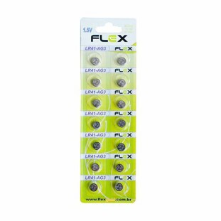 FLEX GOLD BATERIA ALCALINA LR-41/LR-392/AG3 (C/ 14PÇS) - FX-LR41