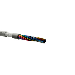CABO MANGA MULTCABO COM MALHA (BLINDADO) 10 VIAS X 26 AWG NA COR PALHA (100M) - 00602619