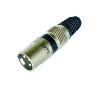 PLUG CANNON XLR CSR MACHO PROFISSIONAL Q34BK - 0445