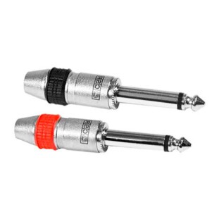 PLUG P10 CSR MONO PROFISSIONAL PRETO/VERMELHO PLM153 ( BAQUELITE ) - 4114