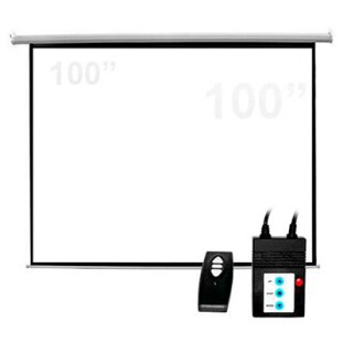 TELA DE PROJEÇAO CSR MWHITE 100'' LINHA X ACIONAMENTO ELETRICO COM CONTROLE REMOTO 220V - 31103