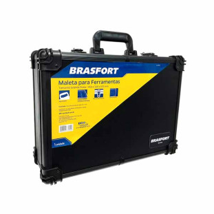 BRASFORT MALETA PARA FERRAMENTAS GRANDE PRETA 455X330X152MM - 8515