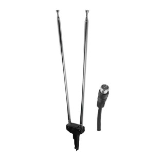 ANTENA INTERNA PARA TV 5 ESTAGIOS 80CM COM CABO COAXIAL 75 OHMS 1M - ANTN0003