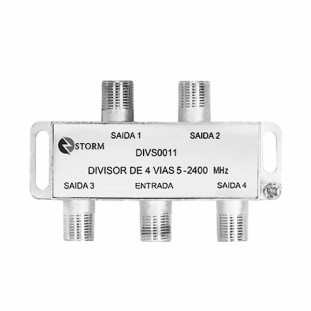 STORM DIVISOR DE SATELITE 4 SAIDAS 5-2400MHZ - DIVS0011