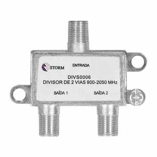 STORM DIVISOR DE SATELITE 2 SAIDAS 5-2400MHZ - DIVS0010