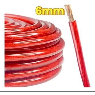 CABO DE BATERIA POMPEIA 6MM CRISTAL VERMELHO (100M) - 21.01.600.13.00
