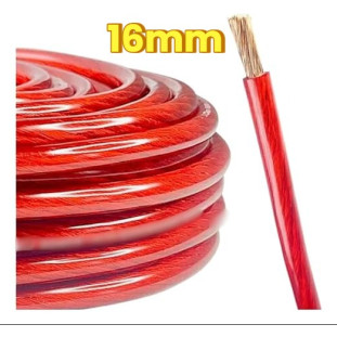 CABO DE BATERIA POMPEIA 16MM CRISTAL VERMELHO (25M) - 21.01.016.13.03