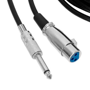 CABO PARA MICROFONE STORM P10 METAL MONO X CANNON XLR METAL FEMEA 5M - CBMC0001