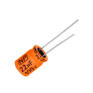 CAPACITOR ELETROLITICO BIPOLAR 105 22 X 100V CANECA 10X16 - CAPC0008