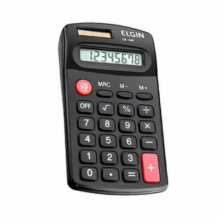 CALCULADORA DE BOLSO ELGIN 8 DIGITOS PRETA - CB1485