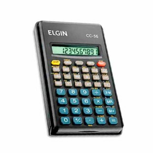 CALCULADORA CIENTIFICA ELGIN 10 DIGITOS COM 56 FUNÇOES PRETA - CC56 - FR