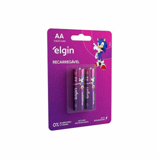 PILHA RECARREGAVEL ELGIN 1,2V AA 2700MAH C/2 - 82174