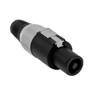 PLUG SPEAKON 4 VIAS MACHO ANEL METAL - PGSP0004