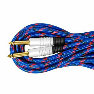 STORM CABO PARA GUITARRA TEXTIL AZUL P10 MONO X P10  MONO METAL 5M - CBGU0006
