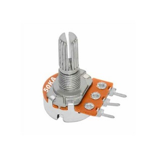 POTENCIOMETRO SIMPLES SEM CHAVE 50KA EIXO 20MM - POTM0003