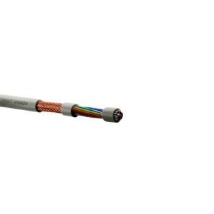 CABO MANGA MULTCABO COM MALHA (BLINDADO) 8 VIAS X 26AWG NA COR PALHA (100M) - 00582619