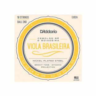 DADDARIO ENCORDOAMENTO PARA VIOLA AÇO 10 CORDAS CEB RÉ/BOIADEIR .012-.034 - J82A - FR