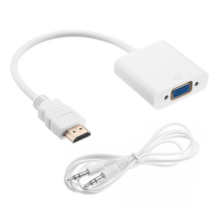 CABO CONVERSOR HDMI STORM X VGA COM AUDIO P2 BRANCO - ADAP0038