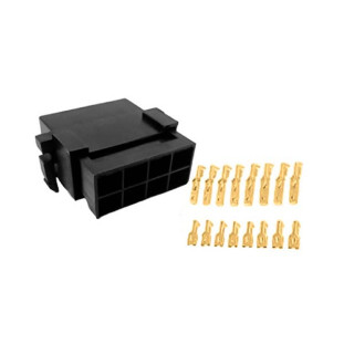 PERMAK CONECTOR 8 VIAS ( C/ TERMINAIS ) PRETO - 35/O