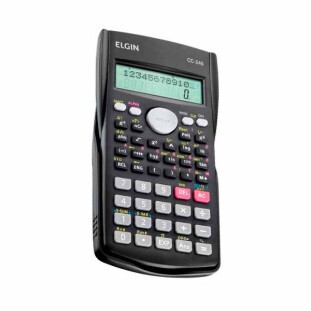 CALCULADORA CIENTIFICA ELGIN 12 DIGITOS 240 FUNÇOES PRETA - CC240