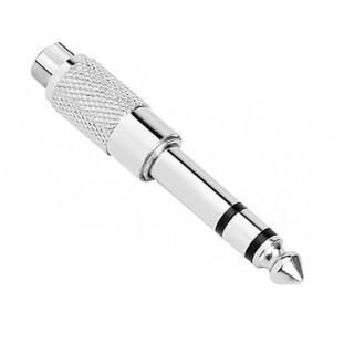 ADAPTADOR METAL PLUG P10 STEREO X 1 JACK RCA - ADAP0050