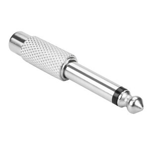 ADAPTADOR METAL PLUG P10 MONO X 1 JACK RCA - ADAP0049