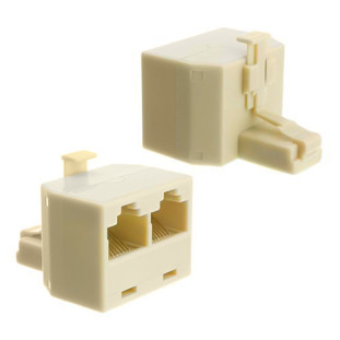 ADAPTADOR RJ45 MACHO X 2  RJ45 FEMEA 8PX8C - EMRJ0004