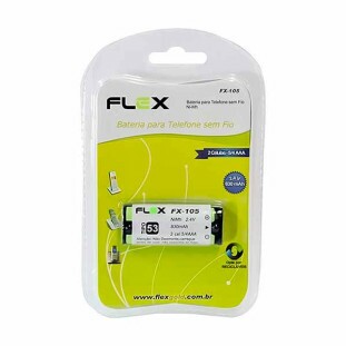 BATERIA PARA TELEFONE FLEX GOLD SEM FIO 2.4V 830MAH - FX-105