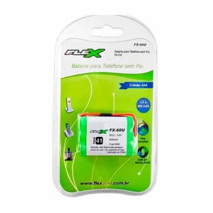 BATERIA PARA TELEFONE FLEX GOLD SEM FIO AAA 3.6V 600MAH - FX-60U
