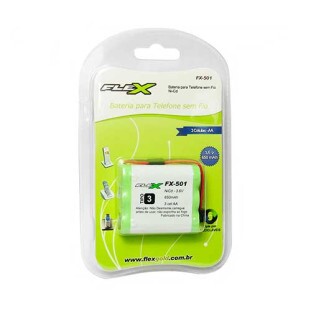 BATERIA PARA TELEFONE FLEX GOLD SEM FIO AA 3.6V 650MAH - FX-501