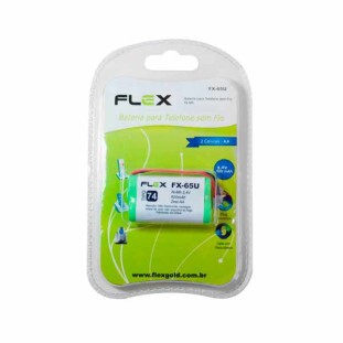 BATERIA PARA TELEFONE FLEX GOLD SEM FIO AA 2.4V 600MAH - FX-65U