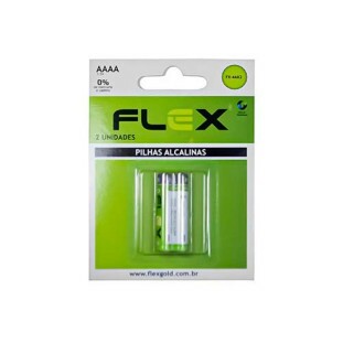 PILHA ALCALINA FLEX GOLD AAAA 1.5V (C/2) - FX-AAAAK2